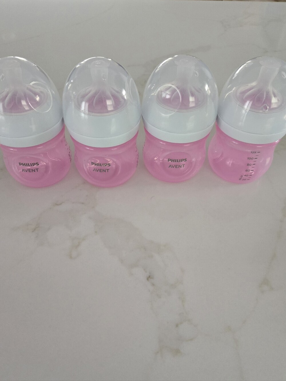 Philips Avent Pink Baby Bottles - Set of 4